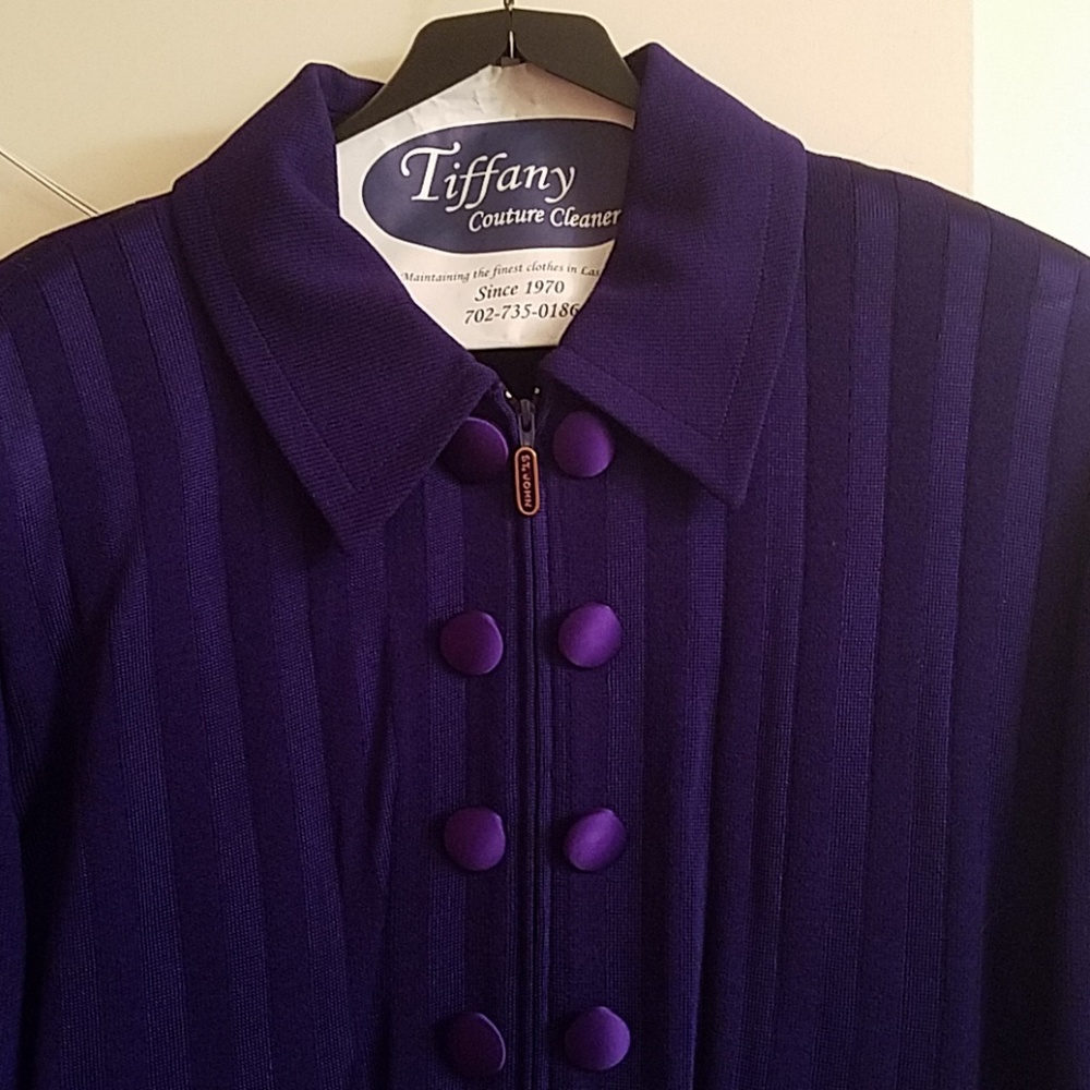 St John Marie Gray 3 piece pant suit